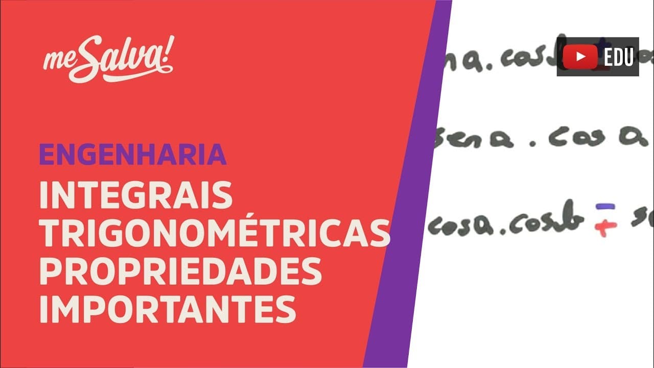 Thumbnail: Me Salva! INT28 - Integrais Trigonométricas: Revisão de propriedades importantes