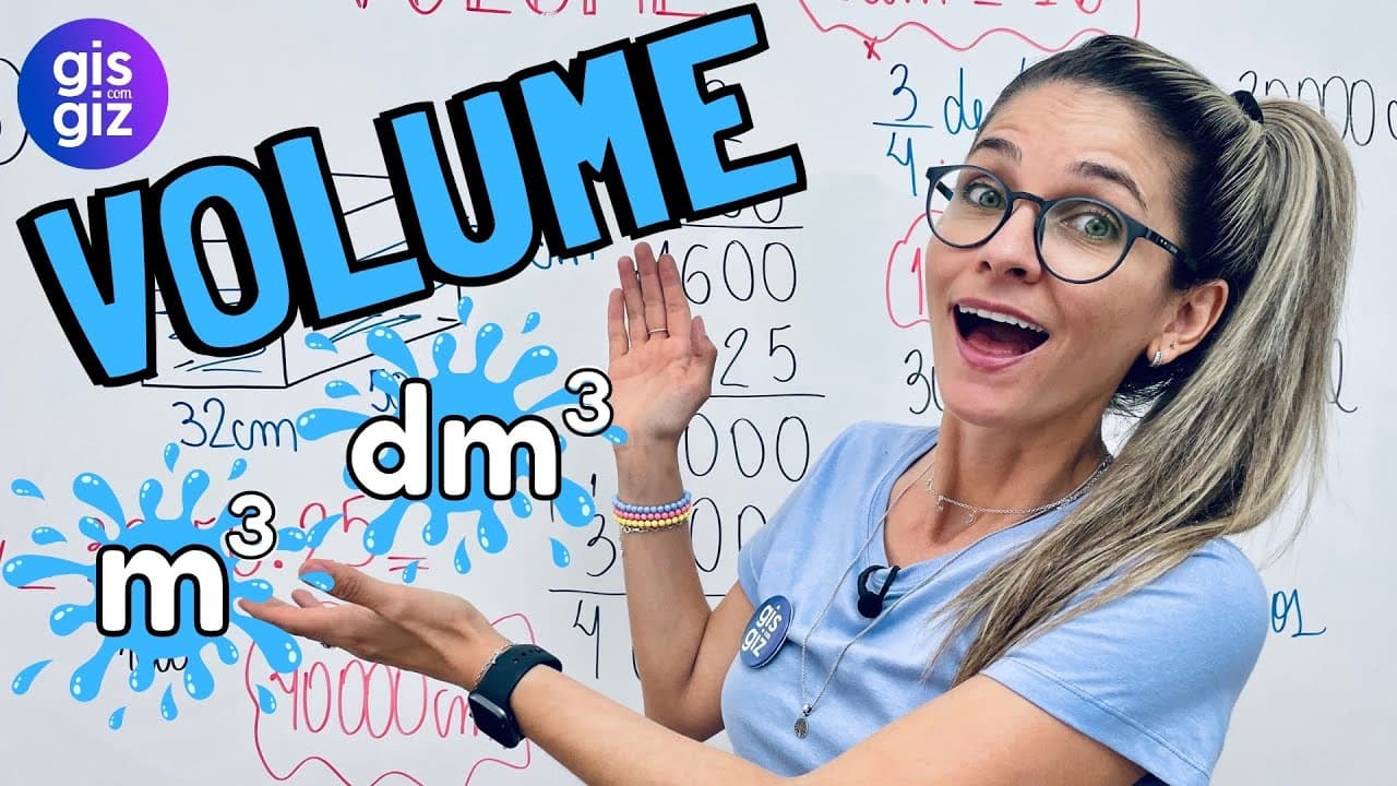 Thumbnail: VOLUME | RESOLUÇÃO DE EXERCÍCIOS SOBRE VOLUME  |  Prof. Gis/