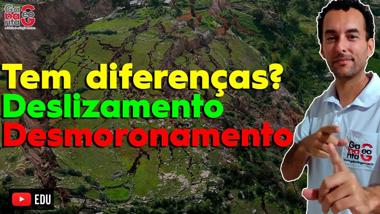Thumbnail: Quais as diferenças entre deslizamento de terra e desmoronamento? | Geografia