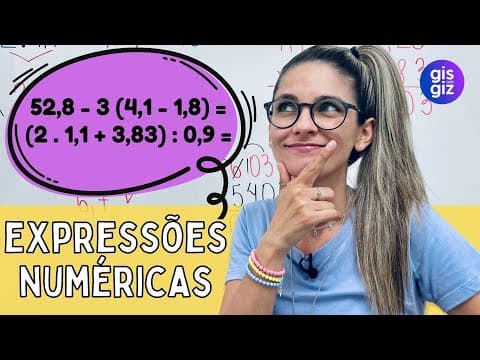 Thumbnail da aula: EXPRESSÃO NUMÉRICA COM NÚMEROS DECIMAIS