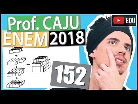 Thumbnail da aula: [ENEM 2018] 152 📓 VISÃO ESPACIAL Minecraft é um jogo virtual que pode auxiliar no desenvolvimento