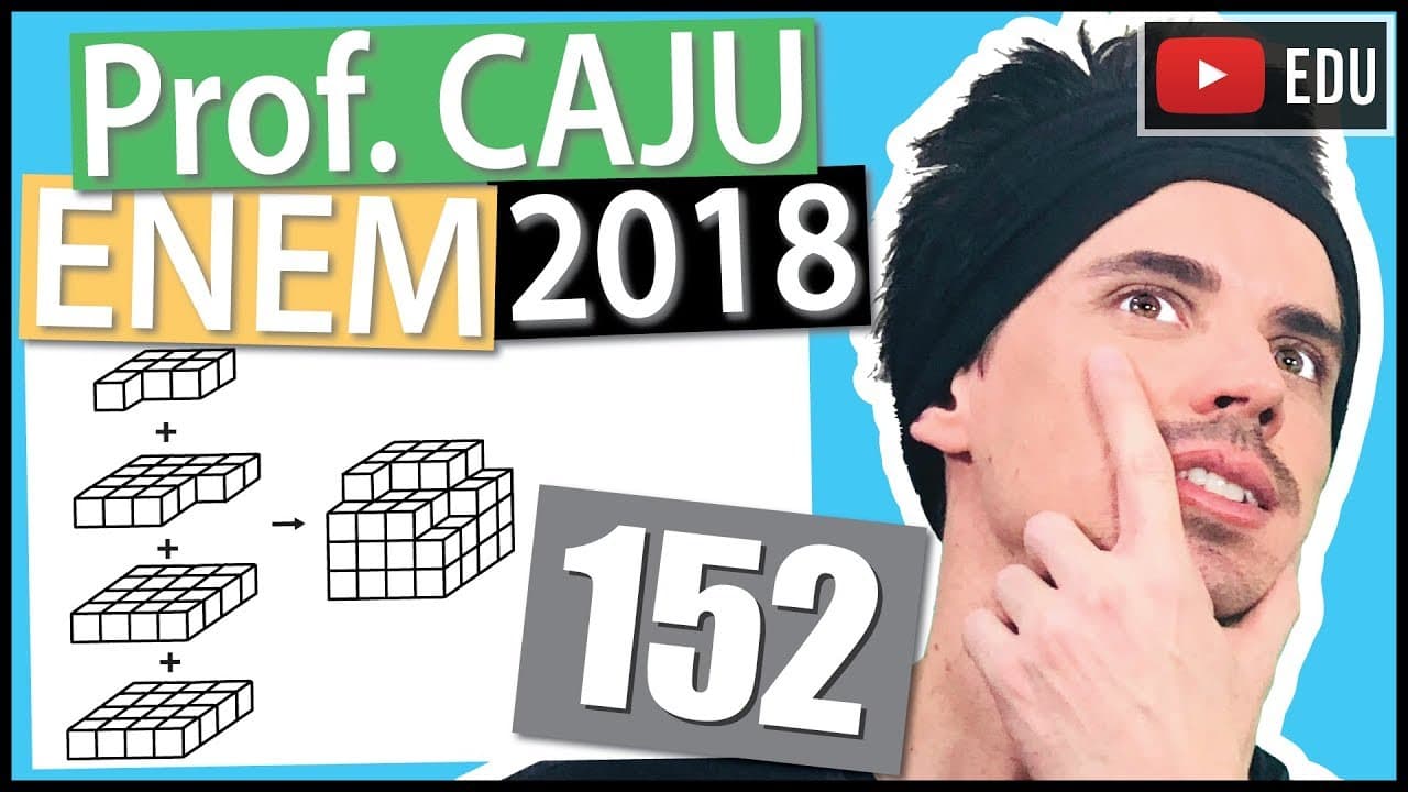 Thumbnail: [ENEM 2018] 152 📓 VISÃO ESPACIAL Minecraft é um jogo virtual que pode auxiliar no desenvolvimento