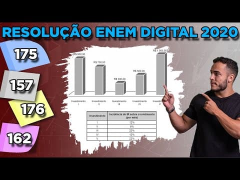 Thumbnail da aula: 🟢 Questão 175 - Caderno Azul | Matemática Financeira | MATEMÁTICA ENEM DIGITAL 2020