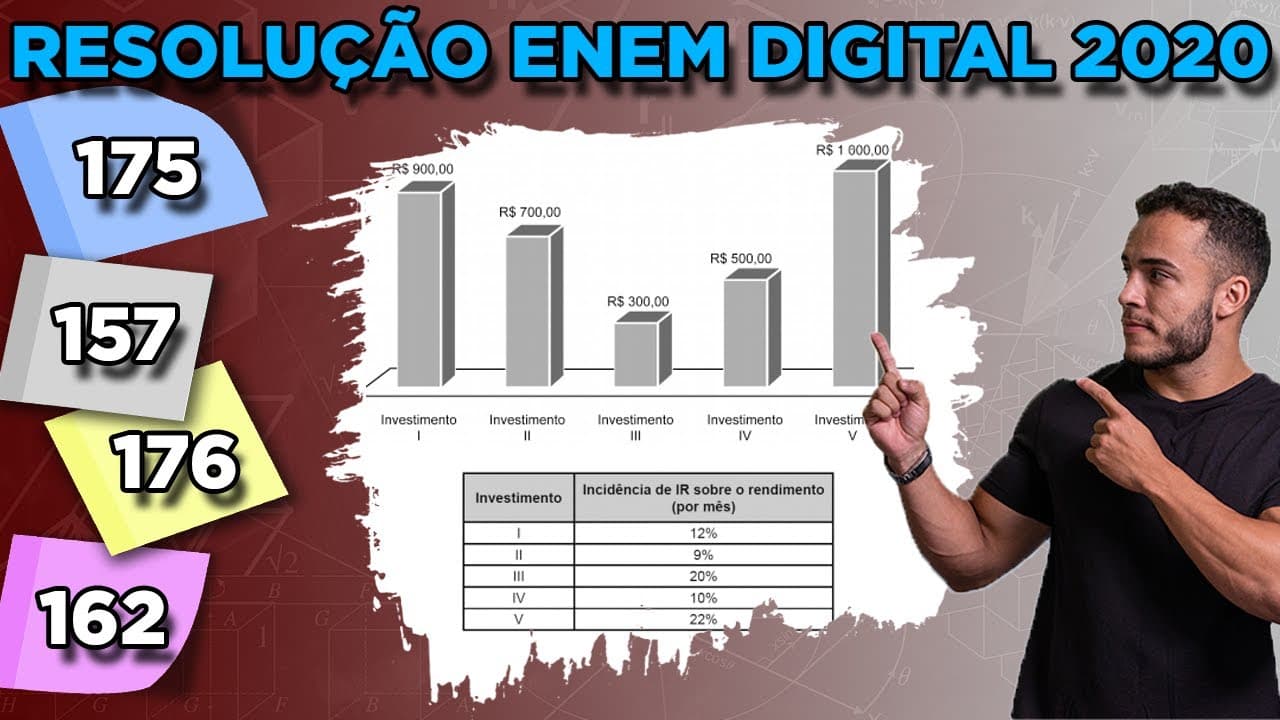 Thumbnail: 🟢 Questão 175 - Caderno Azul | Matemática Financeira | MATEMÁTICA ENEM DIGITAL 2020