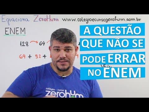 Thumbnail da aula: 💡 ENEM 2018 - 162  (Azul) Matemática - Número de partidas num torneio de tênis