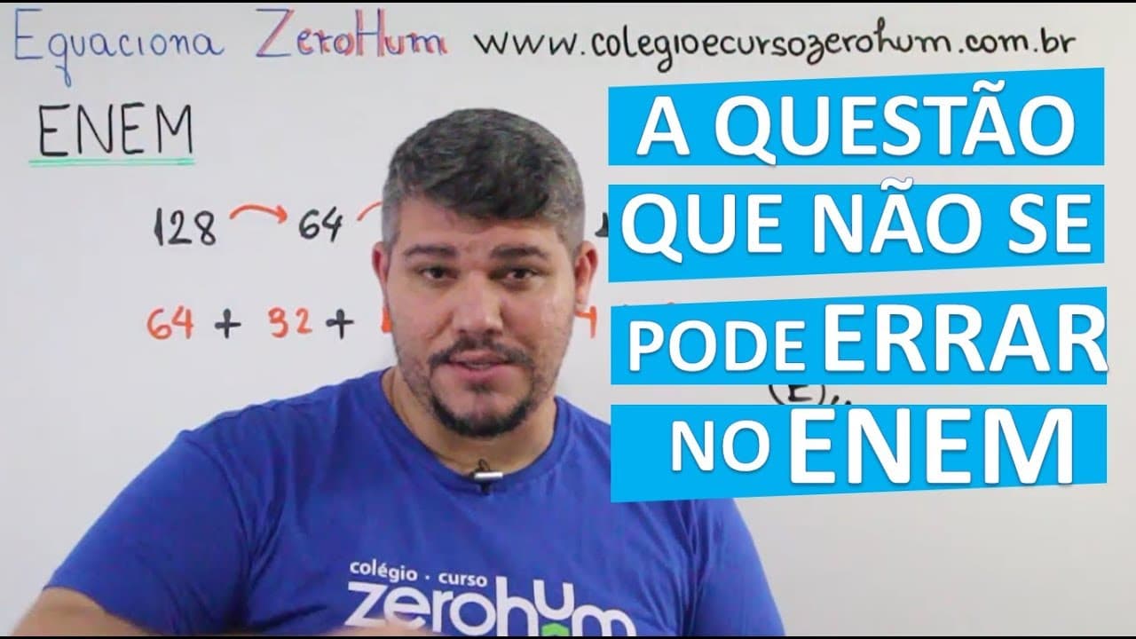 Thumbnail: 💡 ENEM 2018 - 162  (Azul) Matemática - Número de partidas num torneio de tênis