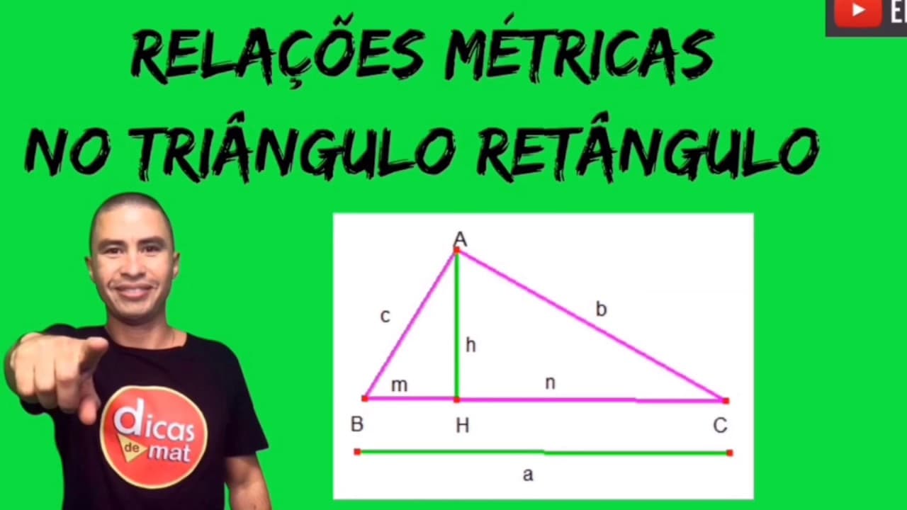 Thumbnail: Relações Métricas no Triângulo Retângulo I Geometria