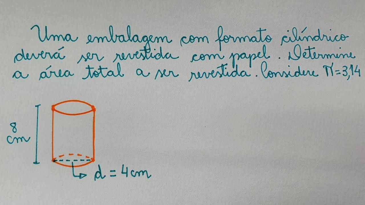 Thumbnail: ÁREA DO CILINDRO - Professora Angela Matemática