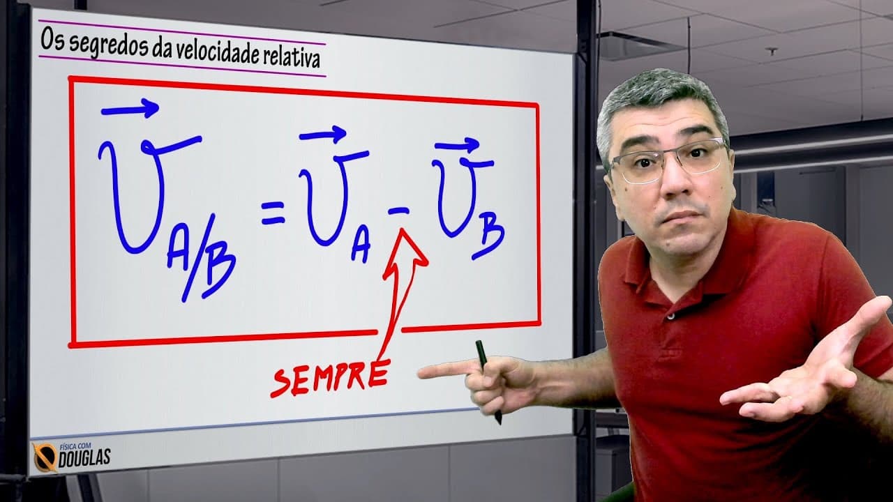 Thumbnail: Os segredos da velocidade relativa | SEMPRE subtraia!