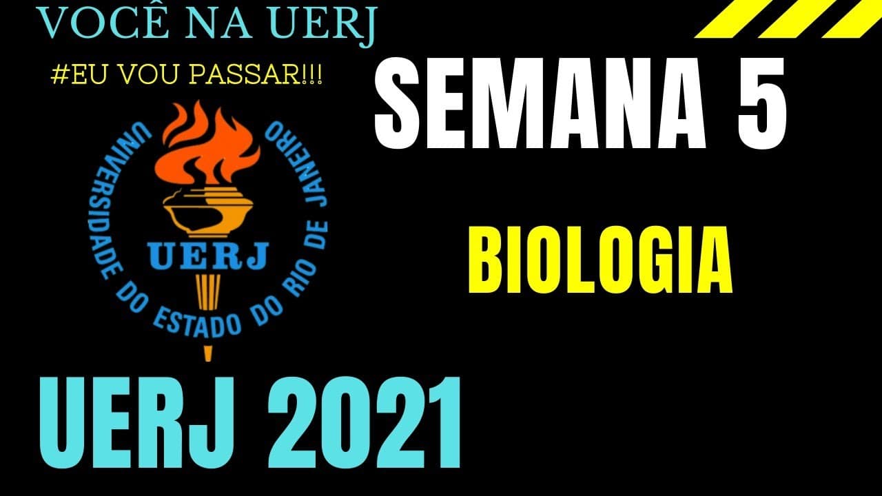 Thumbnail: UERJ 2021 | Curso GRATUITO intensivo (SEMANA 5- BIOLOGIA)