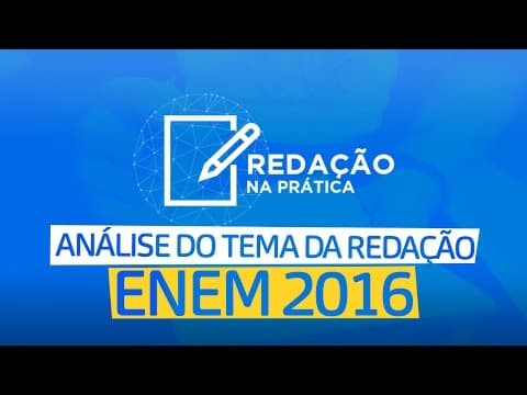 Thumbnail da aula: Redação modelar ENEM 2016: Intolerância Religiosa