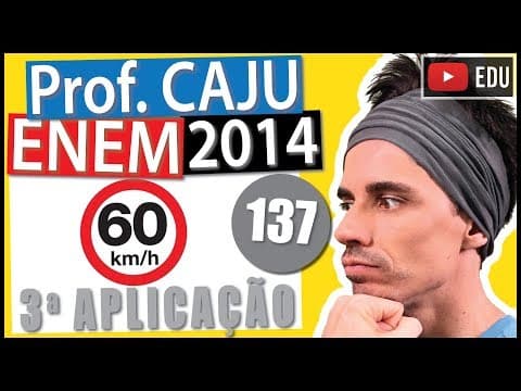 Thumbnail da aula: [ENEM 2014 3Ap] 137 📓 VELOCIDADE Um medidor de velocidade funciona com dois sensores instalados sob