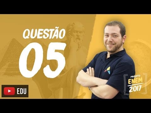 Thumbnail da aula: Enem 2016 - Ciências Humanas | Questão 05 (Caderno Branco)