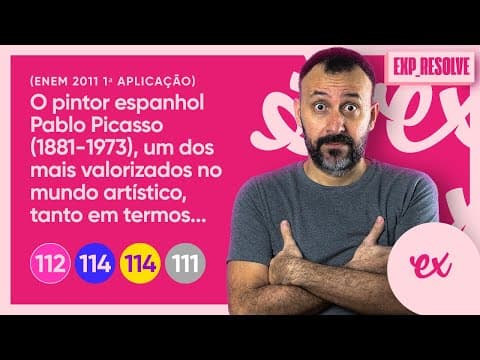 Thumbnail da aula: O PINTOR ESPANHOL PABLO PICASSO (1881-1973), UM DOS MAIS VALORIZADOS(...) | AS VANGUARDAS ARTÍSTICAS