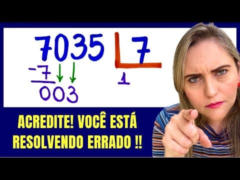 Thumbnail da aula: 😱O QUE VOCÊ NÃO APRENDEU SOBRE DIVISÃO !!! Matemática básica todo dia.📚🚀