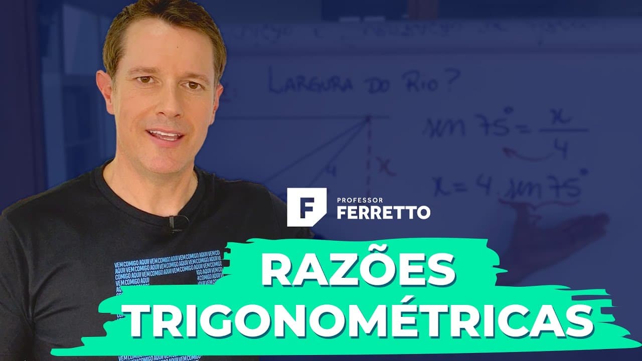 Thumbnail: Trigonometria e Geometria Plana 📐 Macete para DOMINAR adição e subtração de arcos