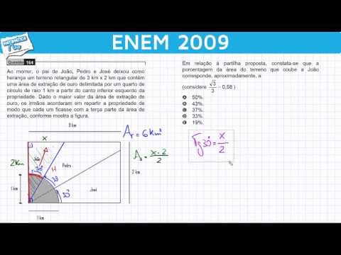Thumbnail da aula: ENEM 2009 Matemática #29 - Trigonometria e Música para Decorar Seno, Cosseno e Tangente