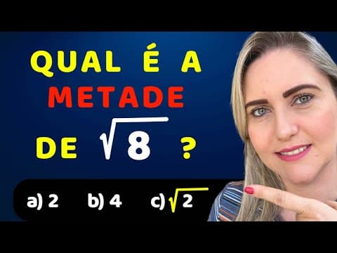 Thumbnail da aula: 🤯QUAL É A RESPOSTA CERTA ??? Raiz quadrada ! Matemática básica todo dia.📚🚀