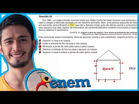 Thumbnail da aula: ENEM 2019 - Em 1962, um jingle (vinheta musical) criado por Heitor Carillo fez tanto sucesso que ext