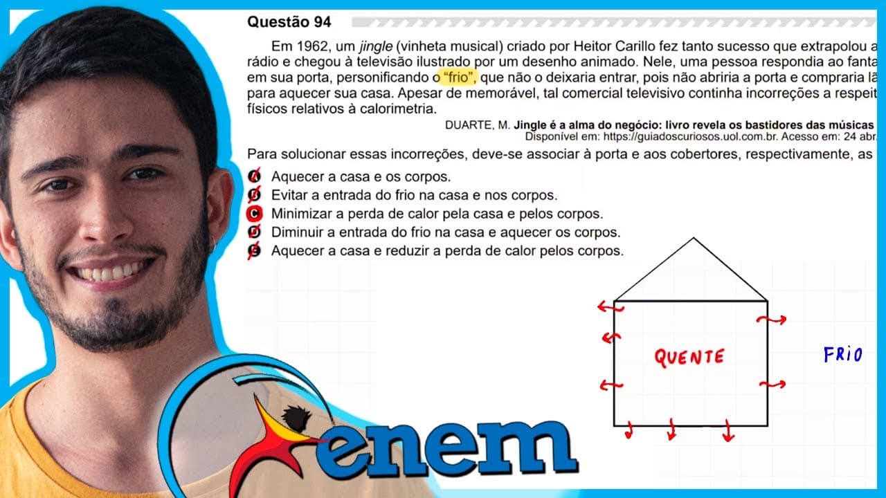 Thumbnail: ENEM 2019 - Em 1962, um jingle (vinheta musical) criado por Heitor Carillo fez tanto sucesso que ext