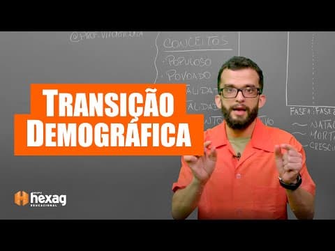 Thumbnail da aula: TRANSIÇÃO DEMOGRÁFICA | Vem aprender Geografia