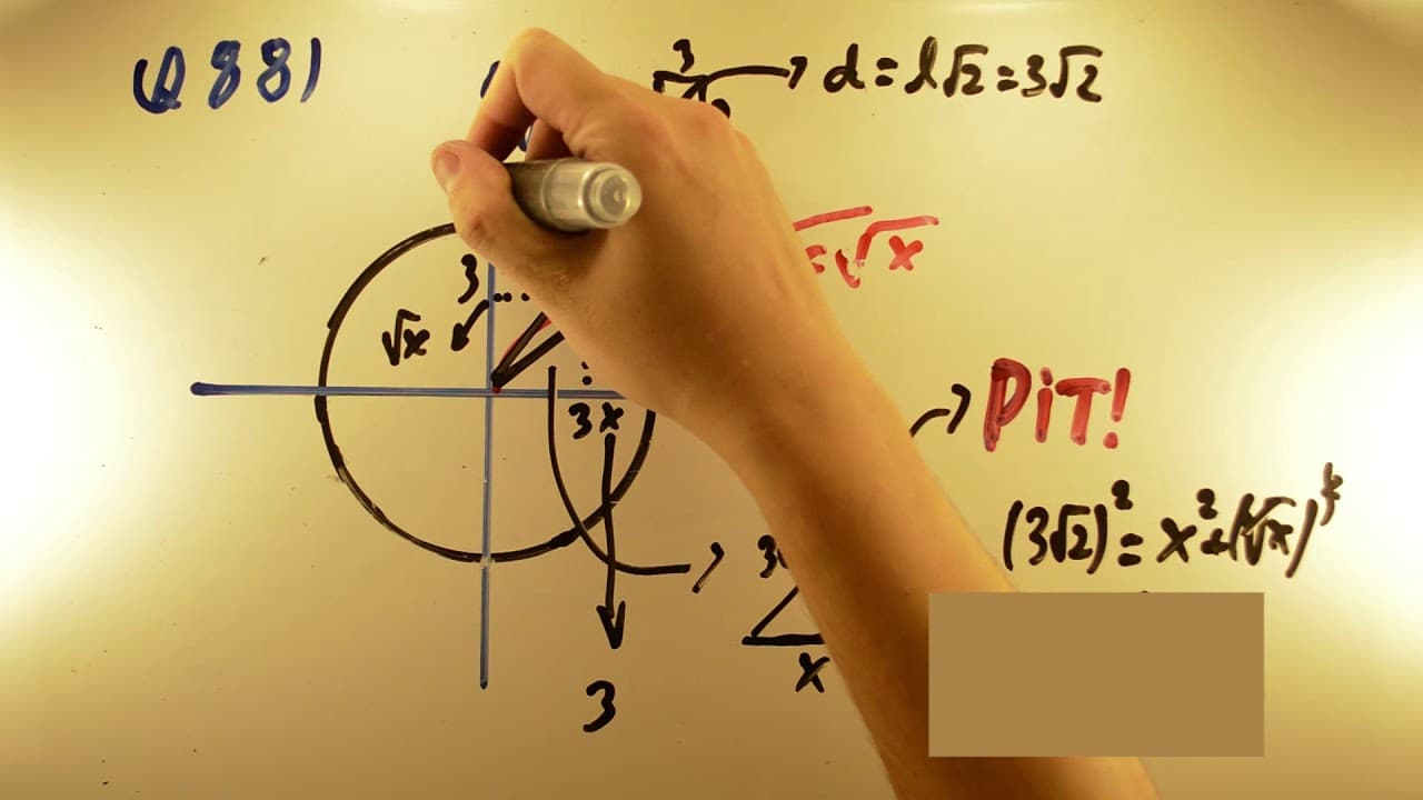 Thumbnail: UNESP 2018 - Matemática 88 - Função e Pitágoras - 1ª fase - Aulas A+ Resolve