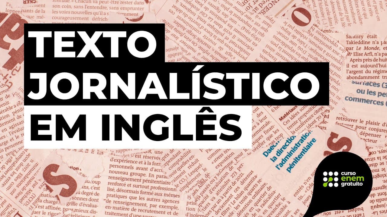 Thumbnail: TEXTO JORNALÍSTICO EM INGLÊS | Resumo de Inglês para o Enem