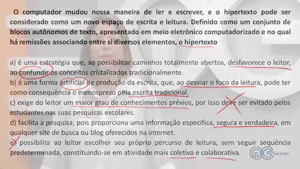 Thumbnail: Português - Conceito de hipertexto e hiperleitor - ENEM