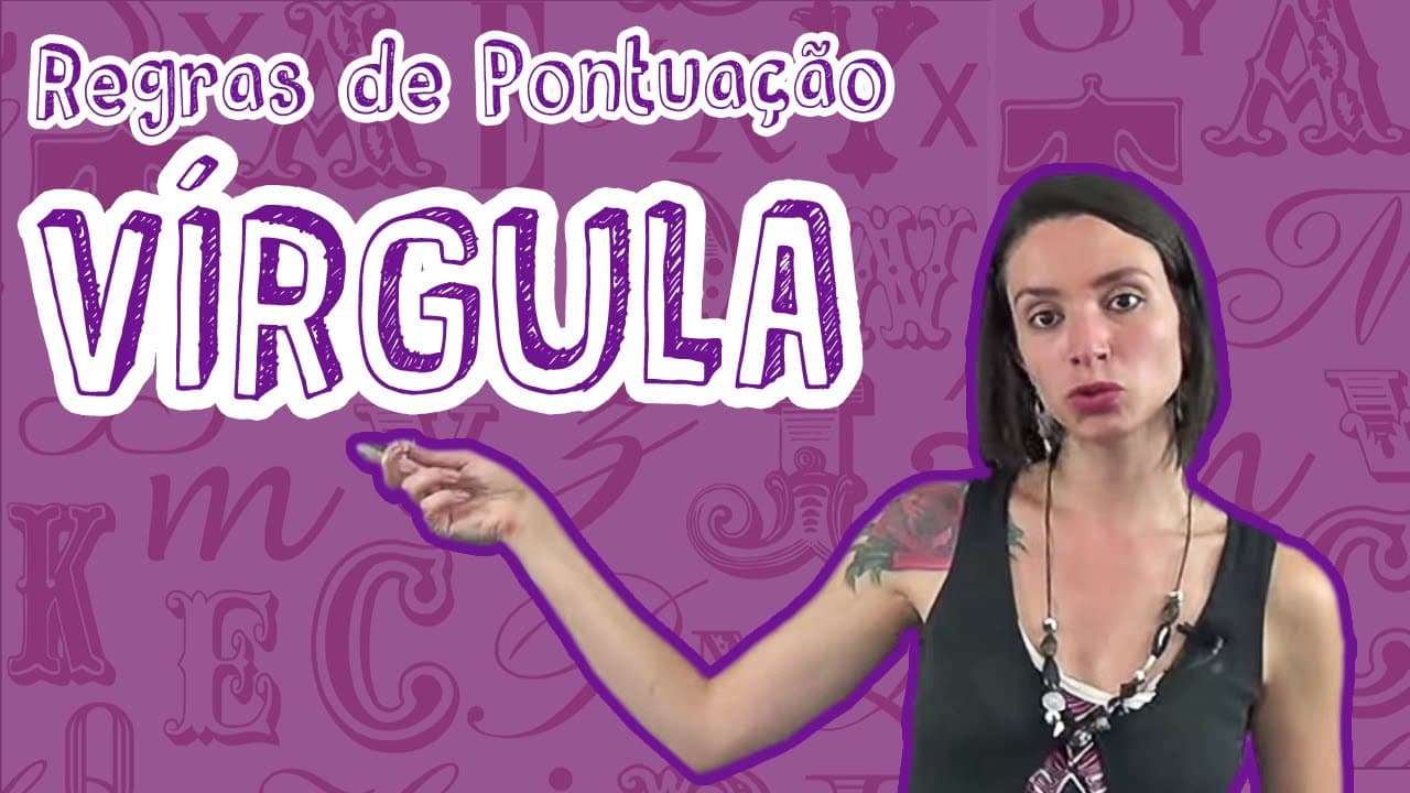 Thumbnail: Aula Português - Regras de Pontuação - Vírgula (Quando DEVE ser usada)  - STOODI