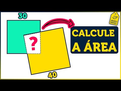 Thumbnail da aula: 🤯 Como calcular a ÁREA sobreposta | Matemática: Geometria