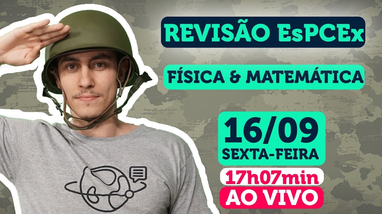 Thumbnail: Revisão EsPCEx 2022 Universo Narrado | Física e Matemática