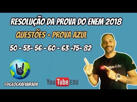Thumbnail da aula: RESOLUÇÃO ENEM 2018  - DICAS IRADAS