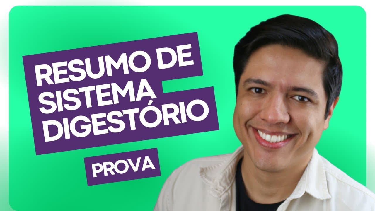 Thumbnail: RESUMO DE SISTEMA DIGESTÓRIO - RESUMO PARA PROVA - Prof. Kennedy Ramos