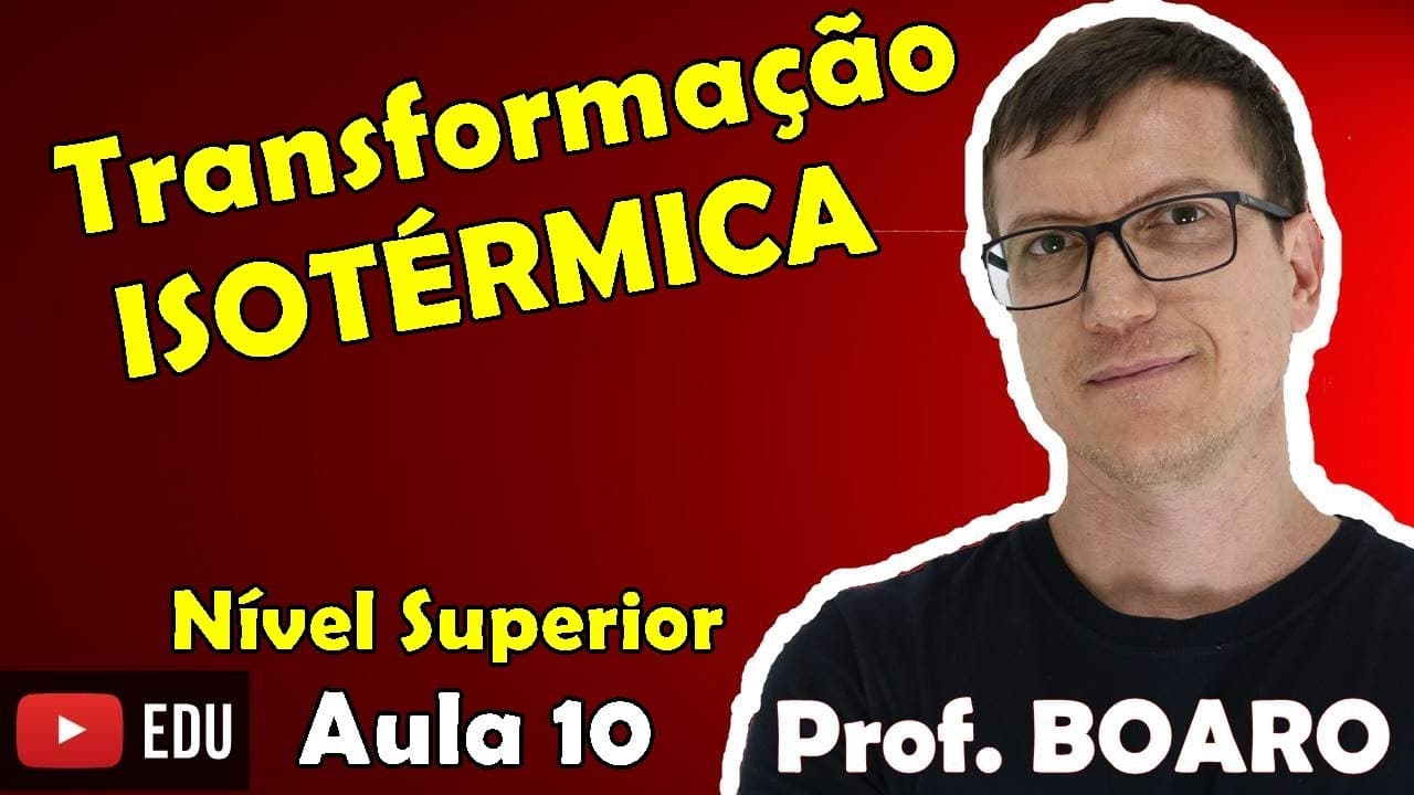 Thumbnail: Trabalho numa transformação ISOTÉRMICA - Cálculo e Gráfico !!!