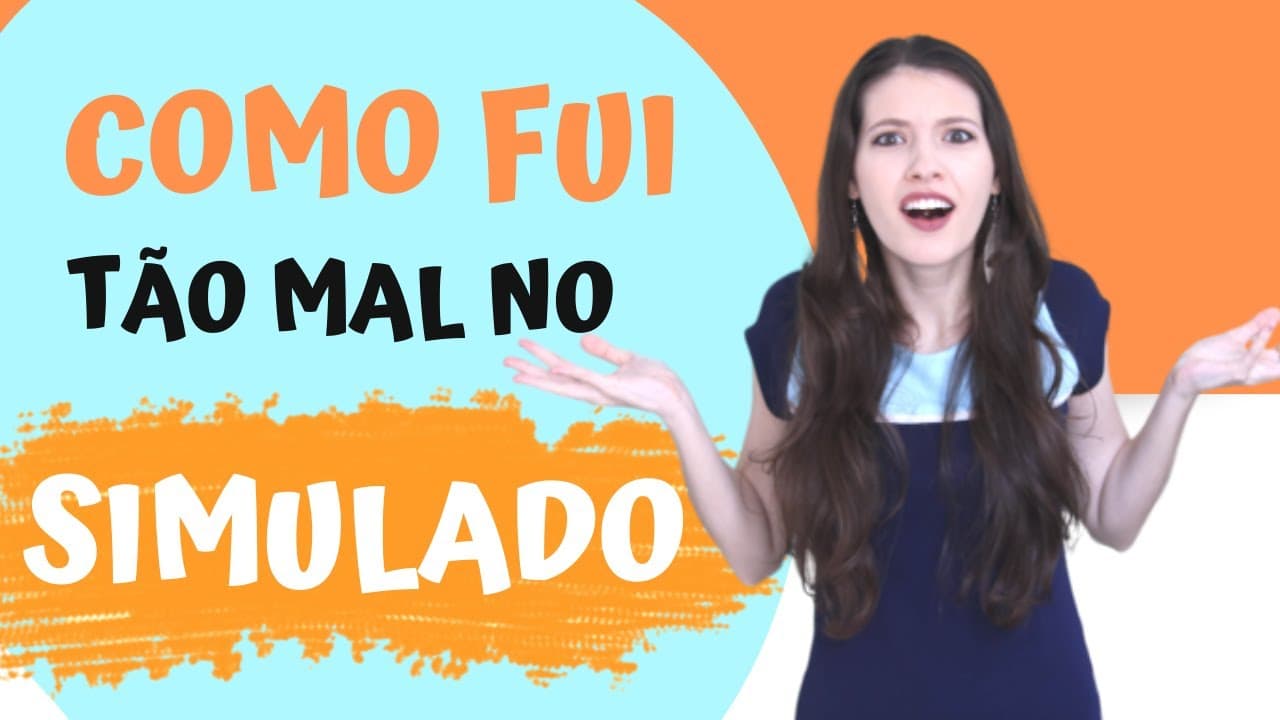 Thumbnail: Por que eu vou tão mal nos SIMULADOS ENEM mesmo me esforçando MUITO? | Sarah Schollmeier