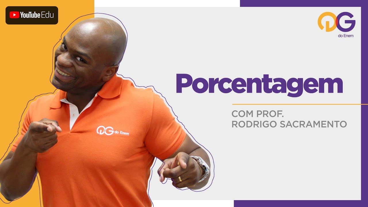 Thumbnail: Porcentagem com Prof. Rodrigo Sacramento