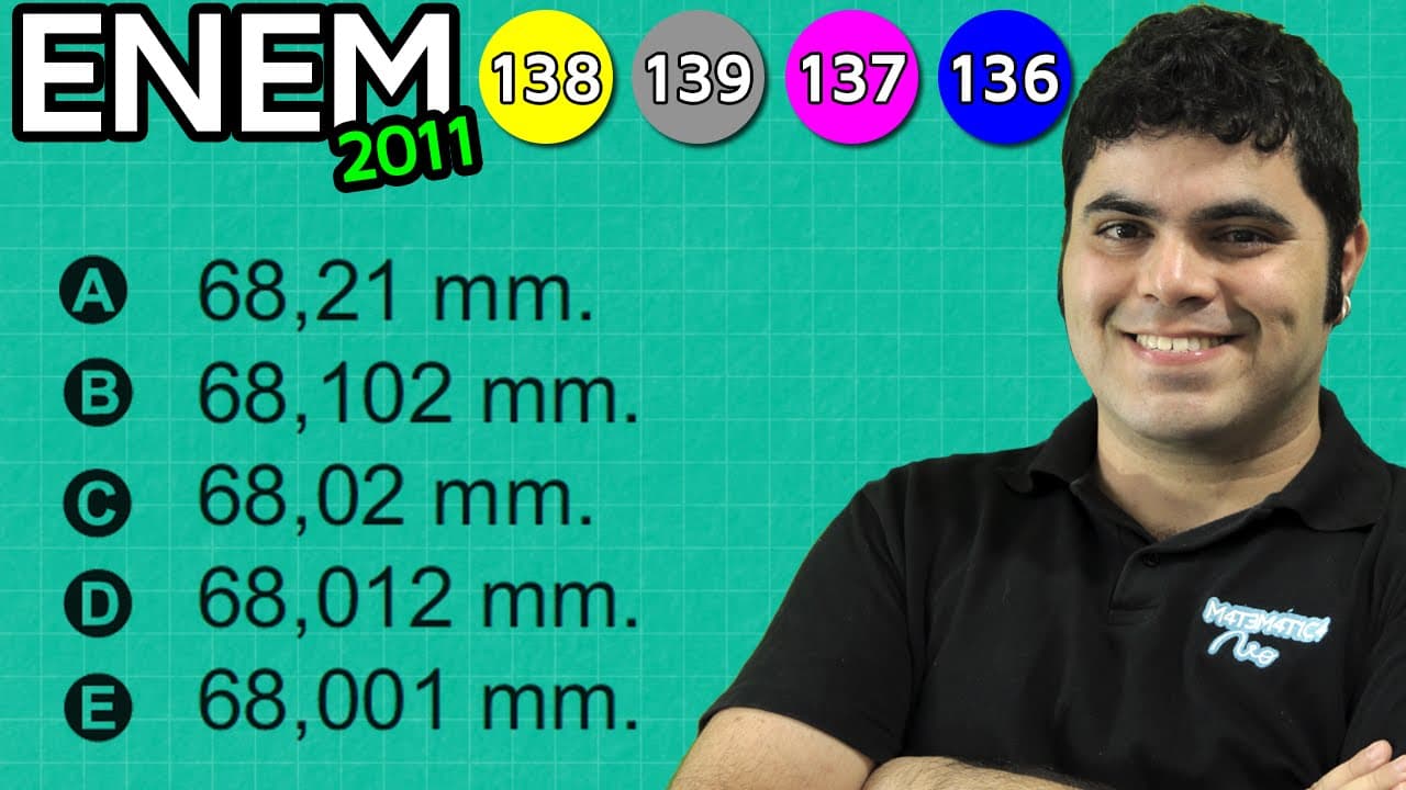 Thumbnail: ENEM 2011 Matemática #1 - Comparação de Números Decimais