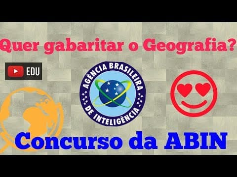 Thumbnail da aula: Geografia para o concurso da ABIN - Aula 1🔥 #gabaritaGeo