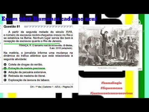 Thumbnail da aula: Questão 81 Enem 2019 caderno azul humanas