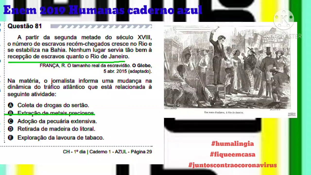 Thumbnail: Questão 81 Enem 2019 caderno azul humanas