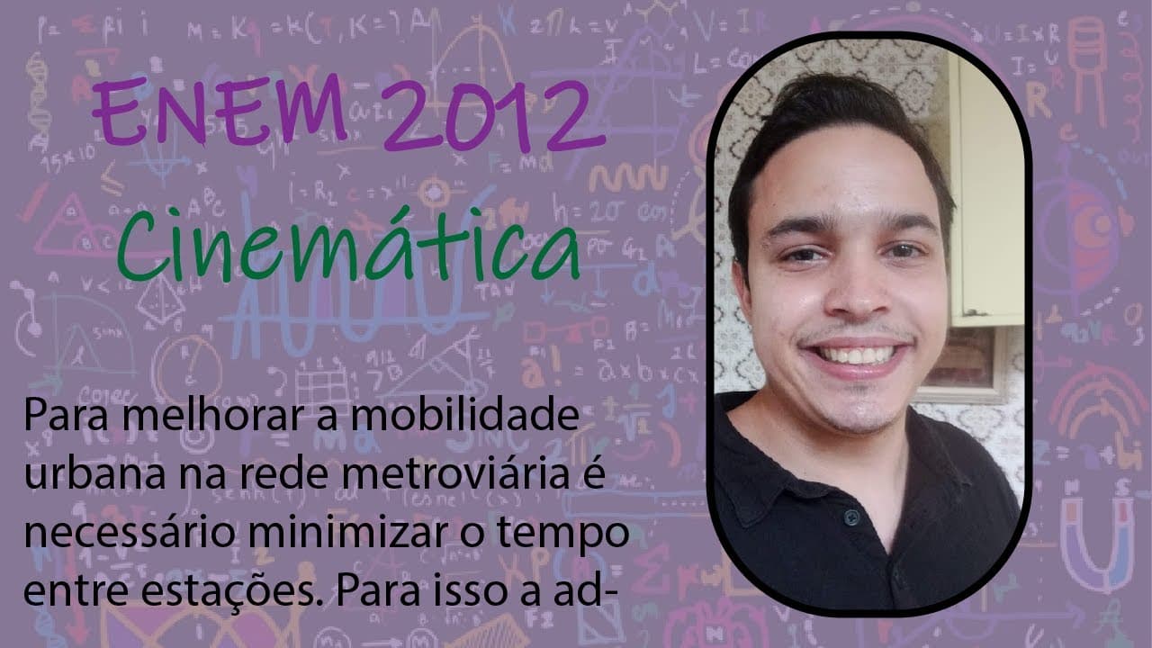 Thumbnail: ENEM 2012 - Para melhorar a mobilidade urbana na rede metroviária é necessário minimizar o tempo