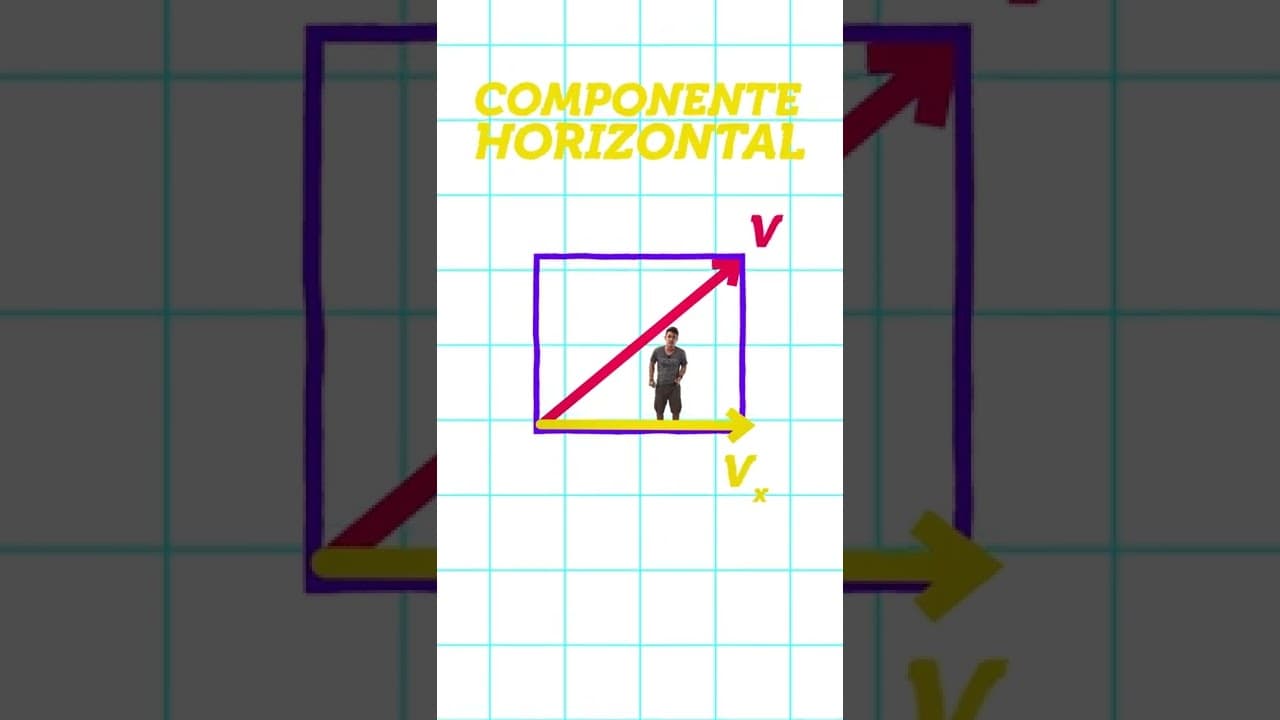 Thumbnail: O que são as COMPONENTES de um VETOR? | Decomposição de Vetores | #shorts