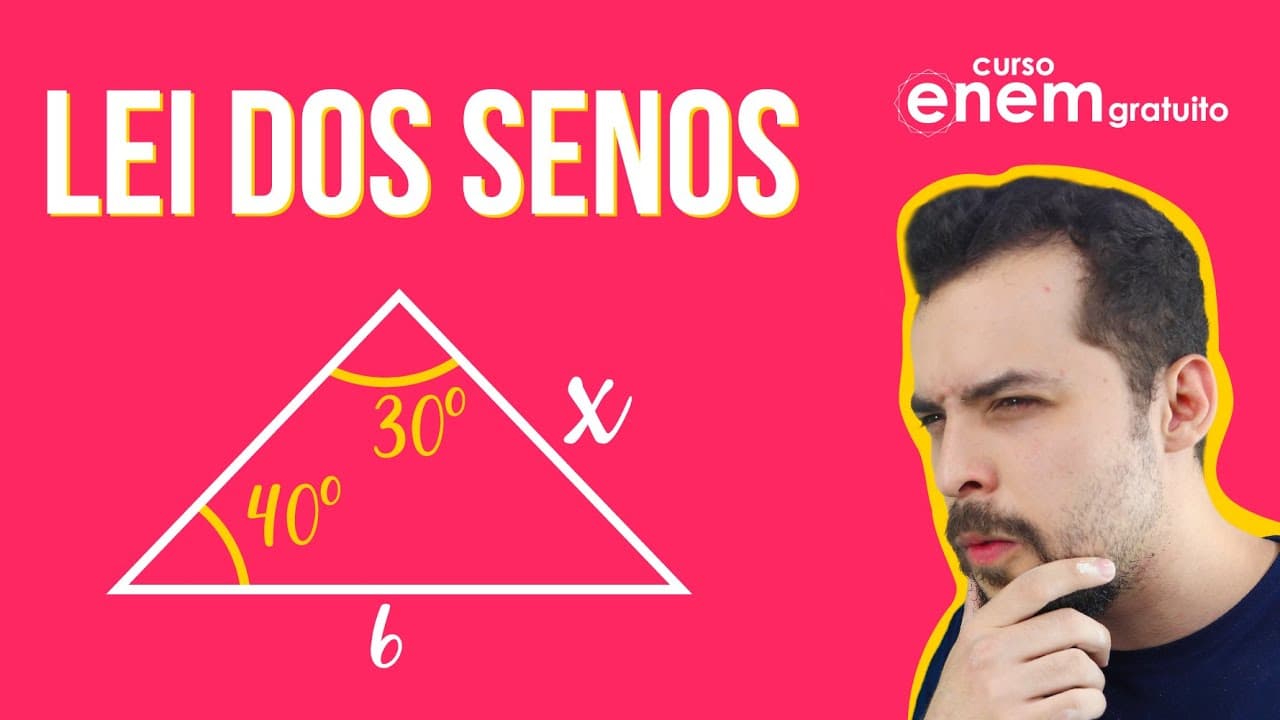 Thumbnail: LEI DOS SENOS: Fórmula, como usar e exercícios resolvidos | RESUMO DE MATEMÁTICA PARA O ENEM
