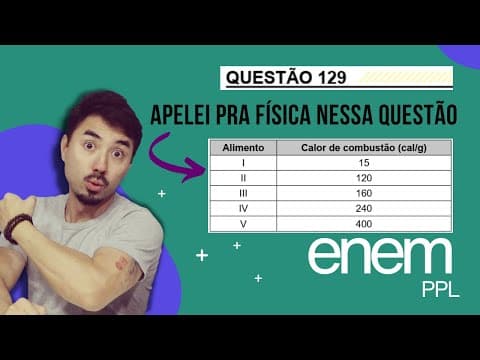 Thumbnail da aula: Questão 129 | ENEM PPL 2023 | Com o objetivo de demonstrar a transferência de energia de um sistema