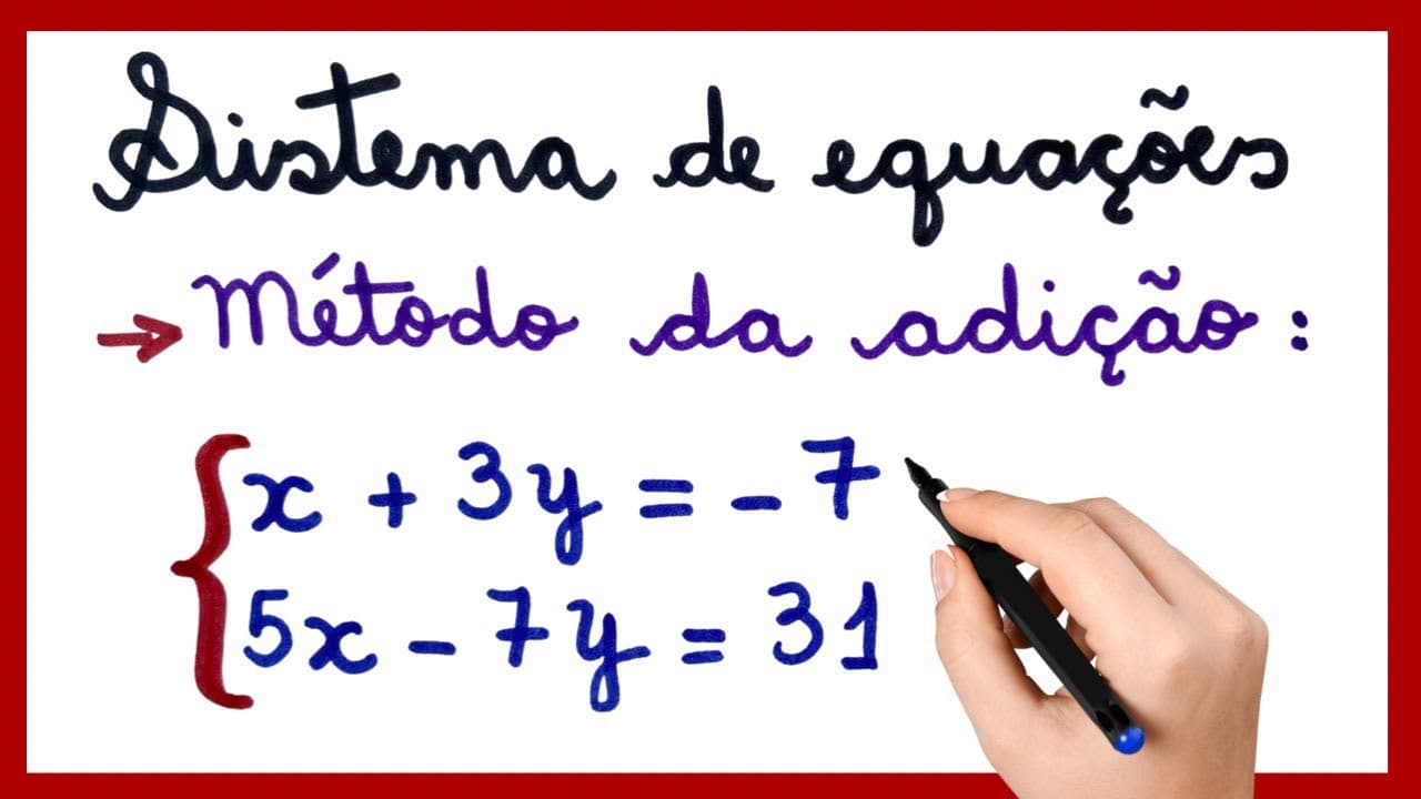 Thumbnail: SISTEMA DE EQUAÇÕES - Método  da ADIÇÃO!