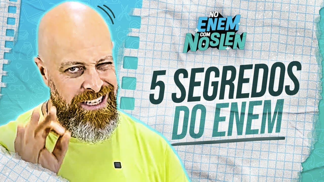 Thumbnail: DICAS pra você TIRAR NOTA 1000 na REDAÇÃO DO ENEM #NoENEMComNoslen | Professor Noslen