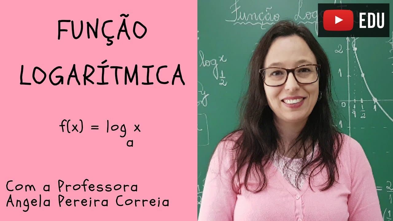 Thumbnail: Função Logarítmica - Vivendo a Matemática - Professora Angela