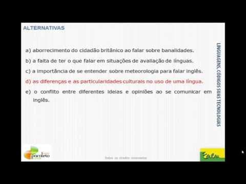 Thumbnail da aula: Prova Amarela do Enem 2010 (Inglês - Questão 92)