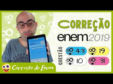 Thumbnail da aula: [CORREÇÃO DO ENEM] Questão 43 - Enem 2019 - Prova azul ▷ Carta de jogo: Marcelo Gleiser