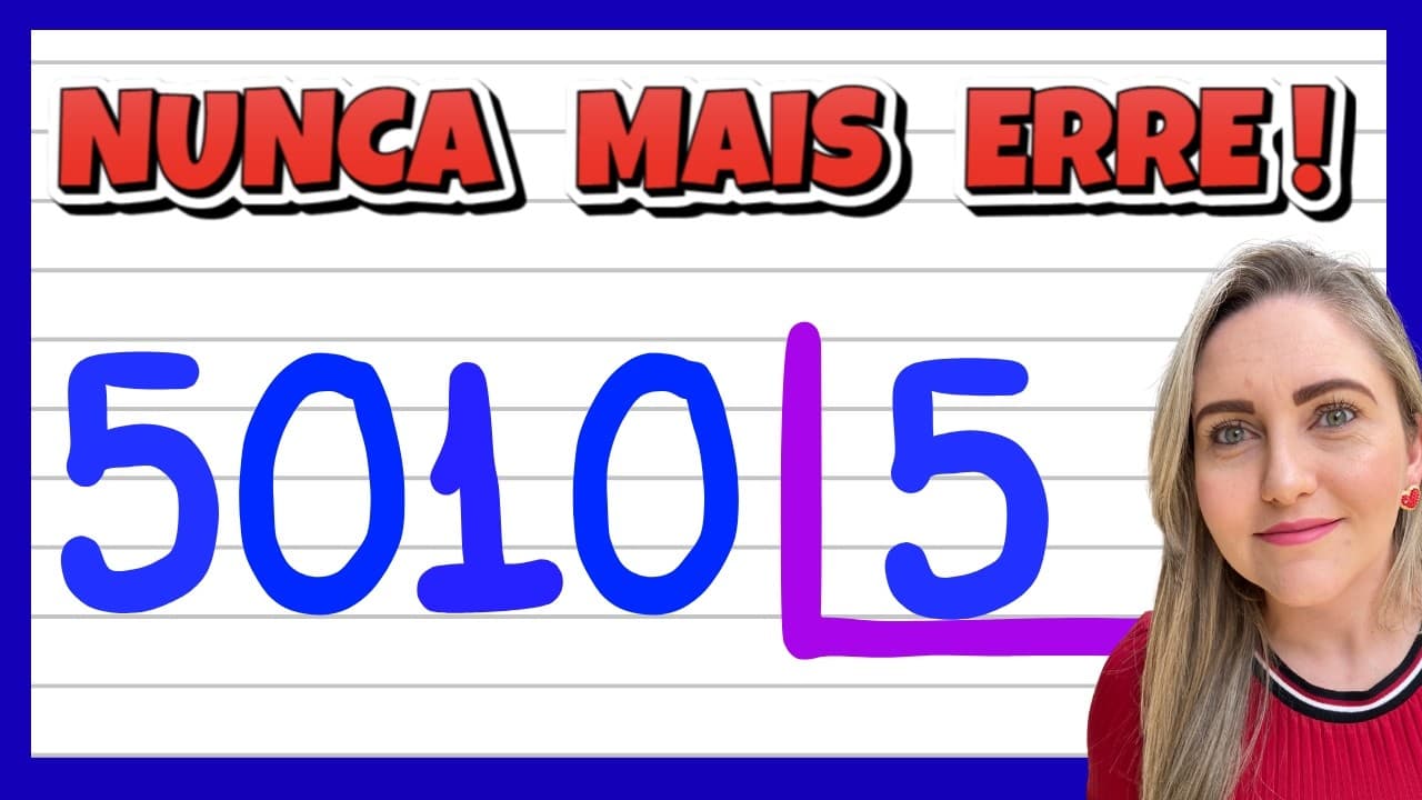 Thumbnail: NUNCA MAIS ERRE DIVISÃO! APRENDA COMO FAZER DIVISÃO AGORA!